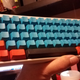 My Happy Hacking Keyboard Professional 2, featuring custom dyed keys.
